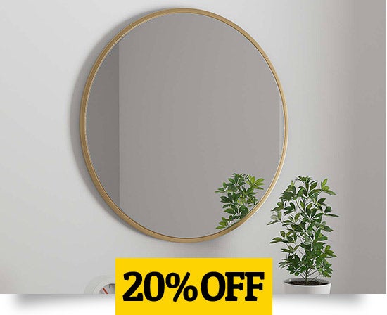 Gold Apartment 80cm Mirror