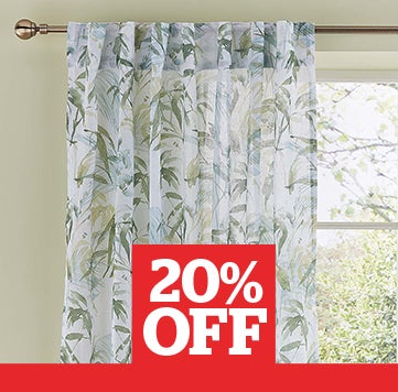 Tropical Leaf Single Curtain Panel