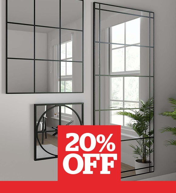 Apartment Full Length Mirror Black 180x80cm