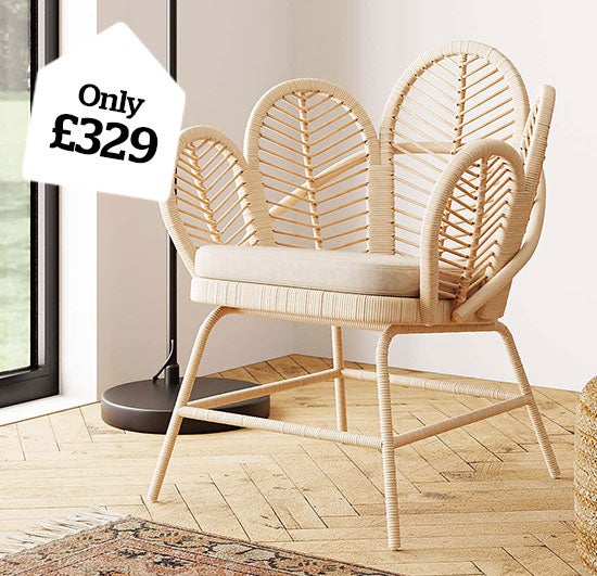 Flower Rattan Chair