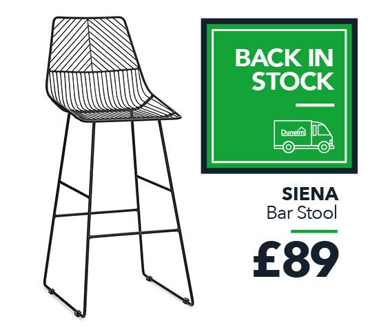 Siena Bar Stool Black