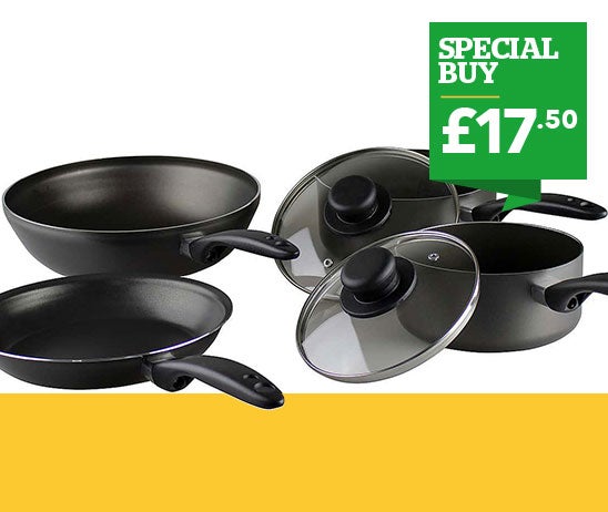 Non Stick 4 Piece Pan Set