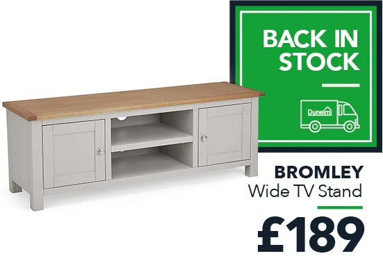 Bromley Grey Wide TV Stand