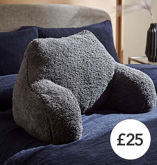 Teddy Bear Charcoal Cuddle Cushion