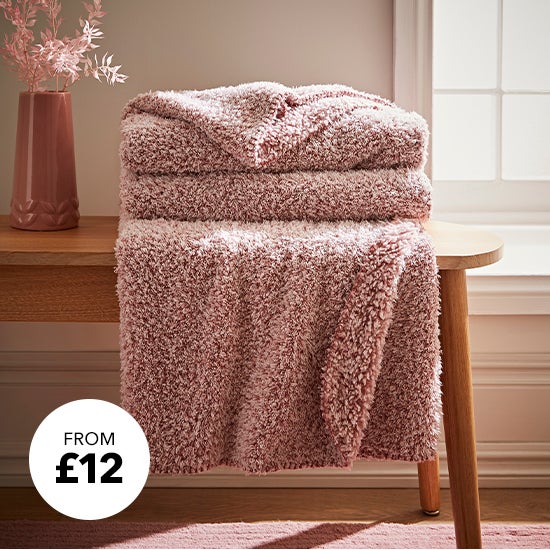 Teddy Bear Soft Marl Throw 