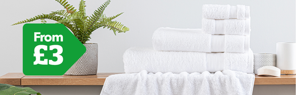 White Egyptian Cotton Guest Towel