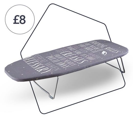 Laundry Rules Tabletop Ironing Board