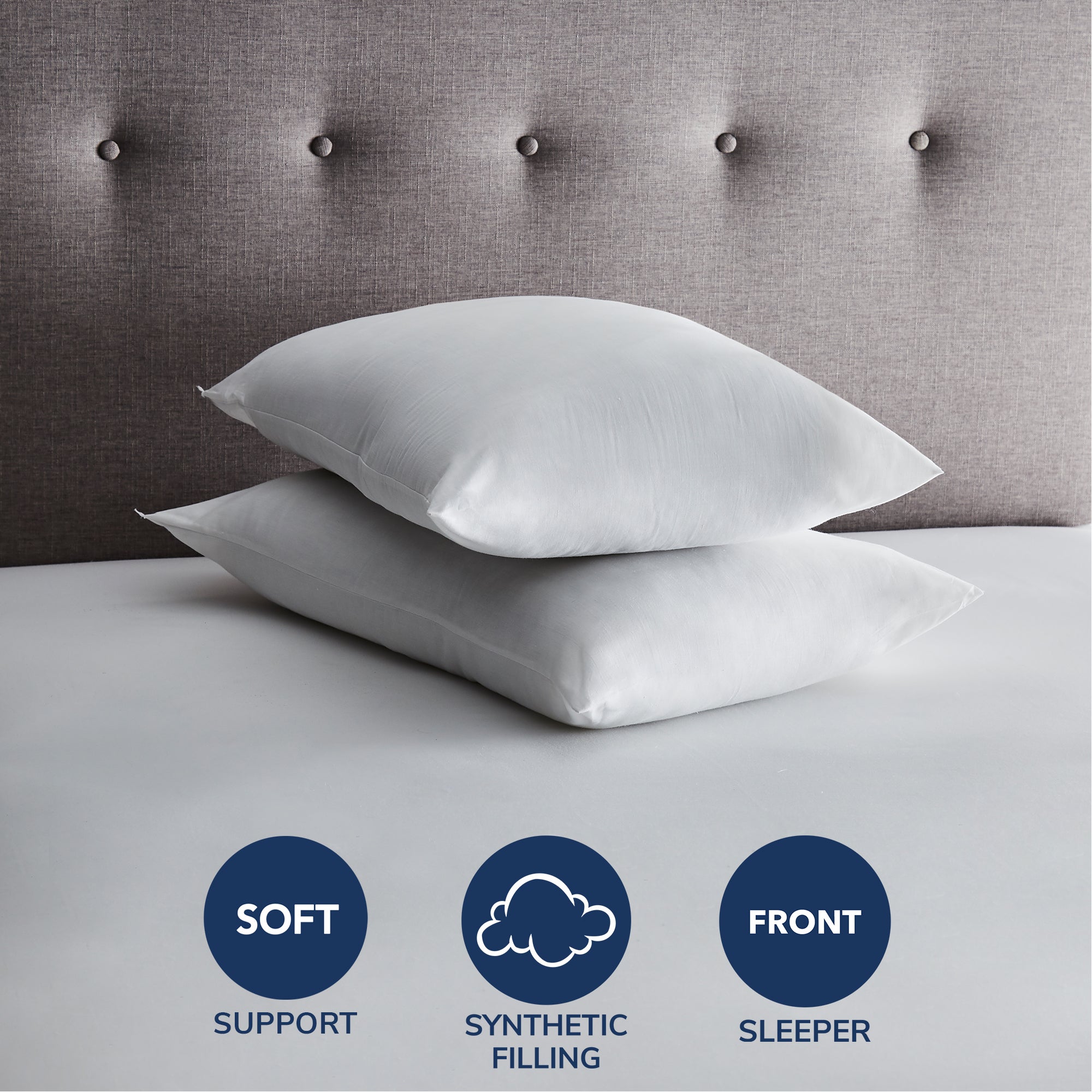 Fogarty Hollowfibre Soft-Support Pillow Pair | Dunelm