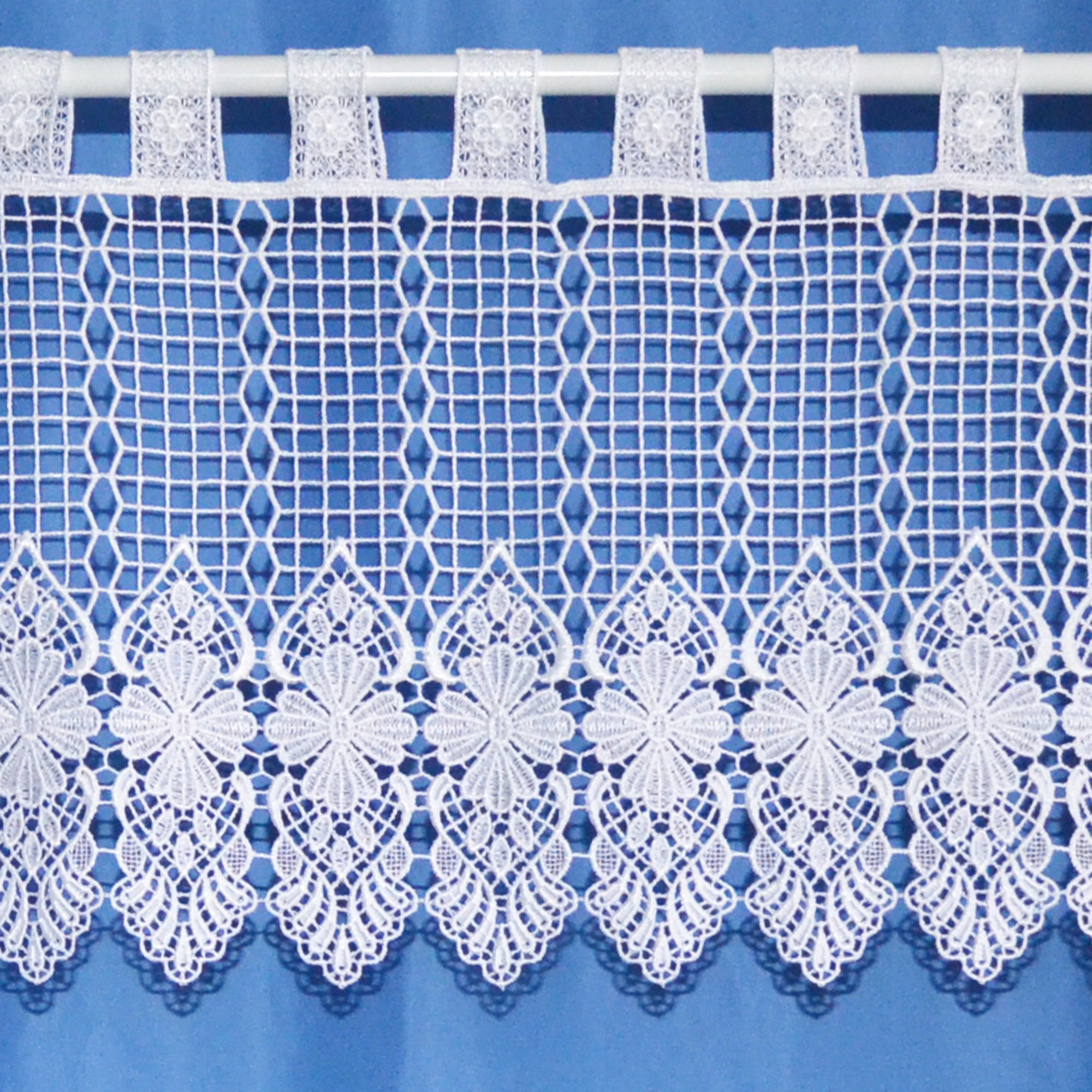 Macrame Cafe Lace Net Curtain Fabric | Dunelm