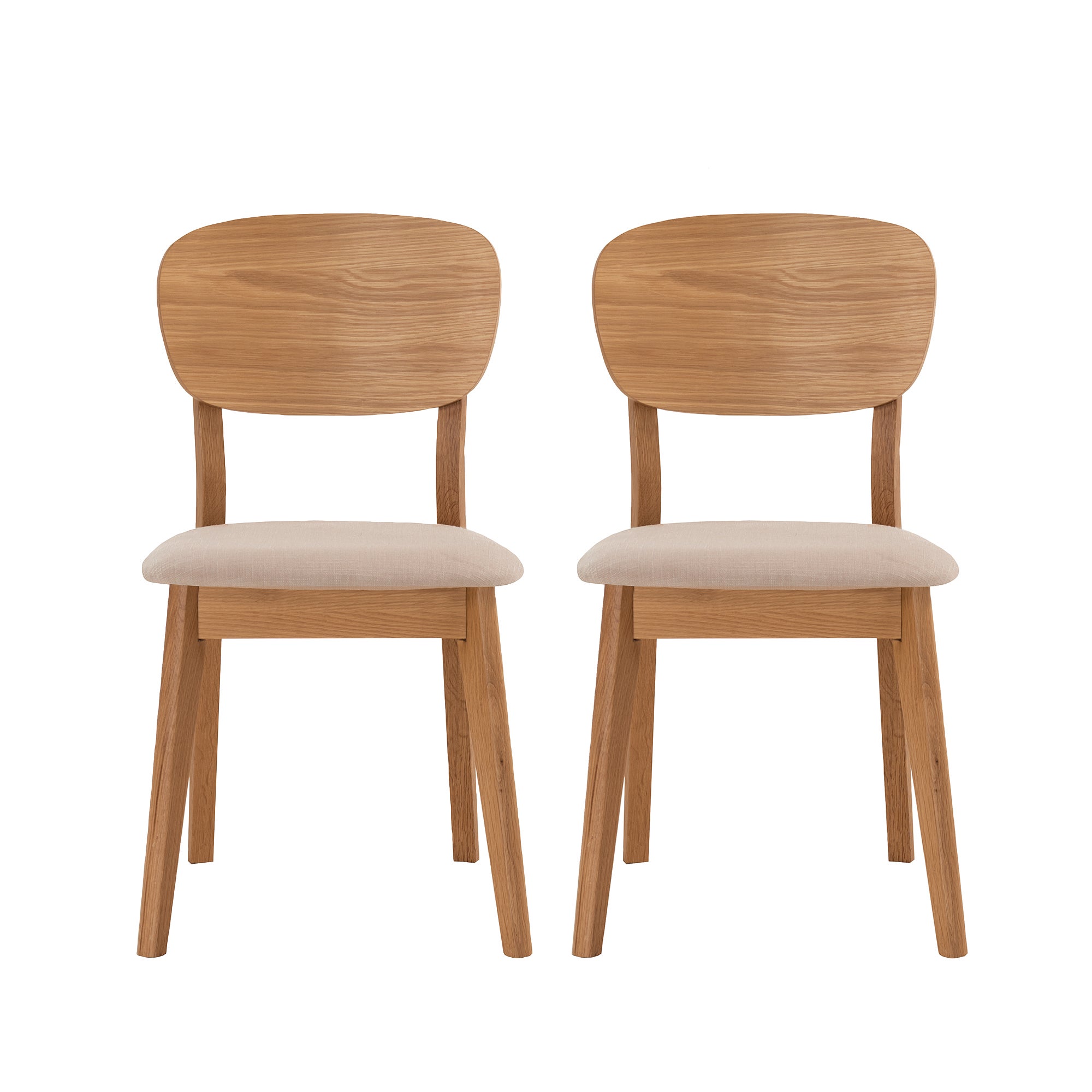 Skandi Oak Pair of Chairs | Dunelm