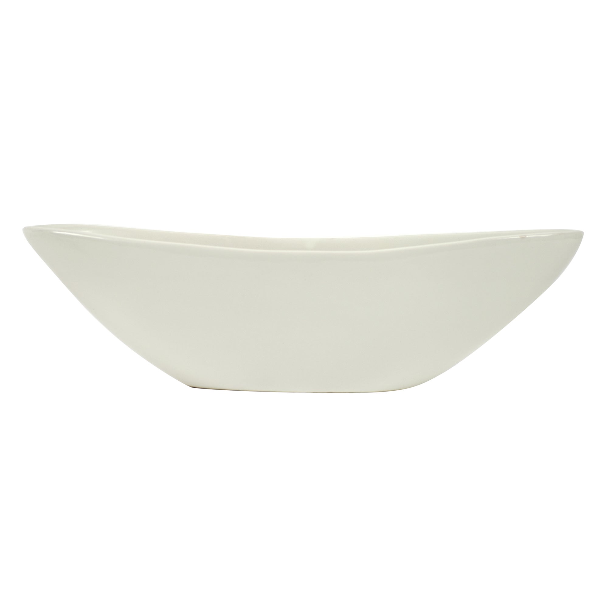 White Potpourri Oval Bowl | Dunelm