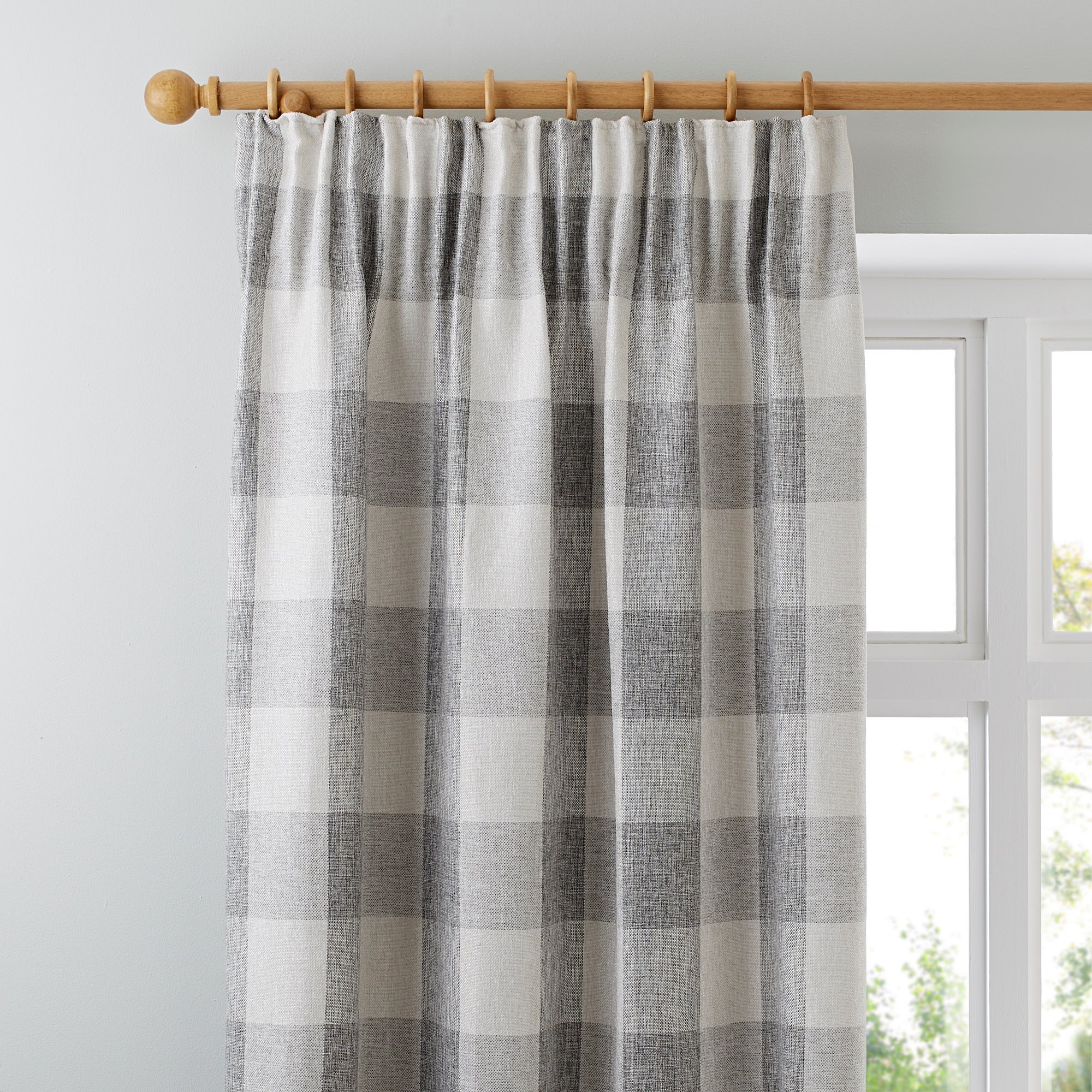 Skye Natural Lined Pencil Pleat Curtains | Dunelm