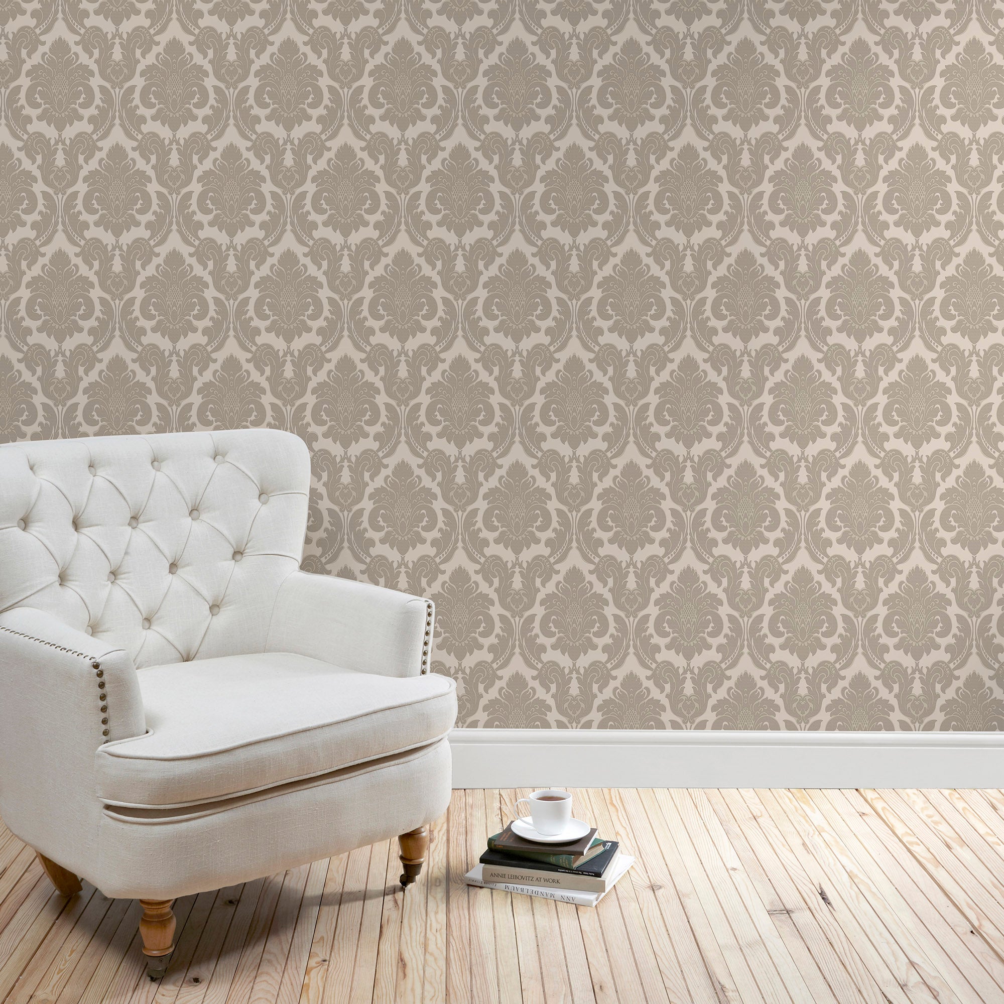 Natural Versailles Wallpaper | Dunelm