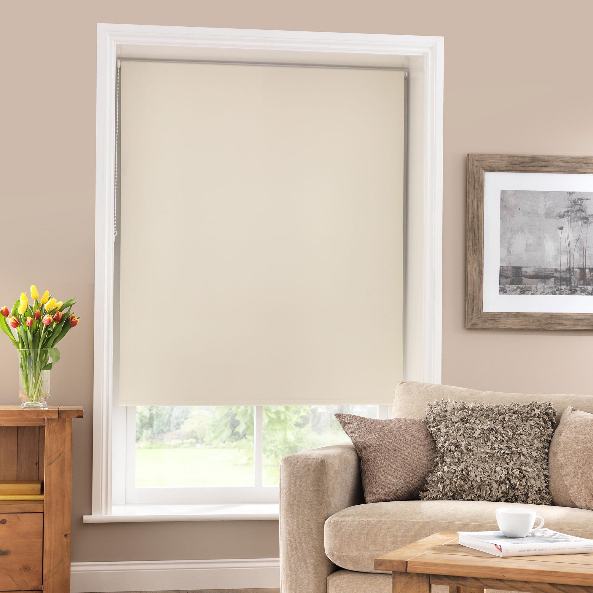 Ivory Blackout Roller Blind | Dunelm