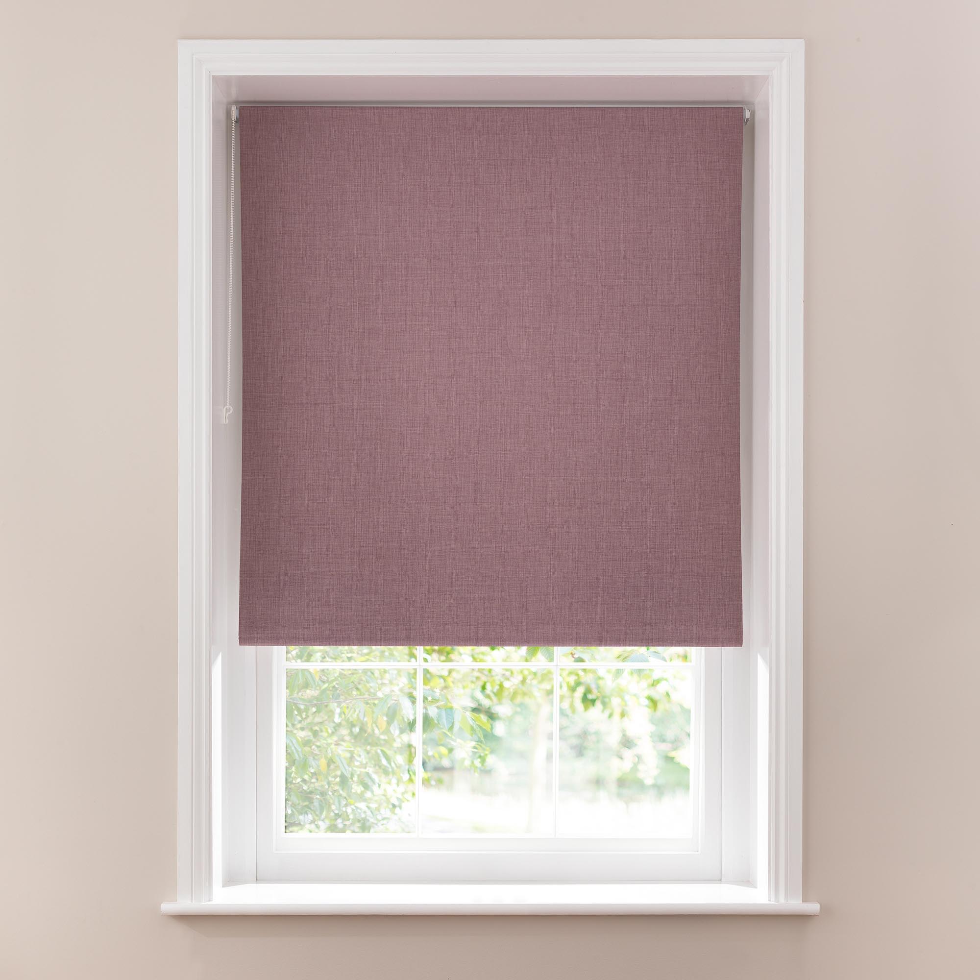 Verona Mauve Blackout Roller Blind | Dunelm