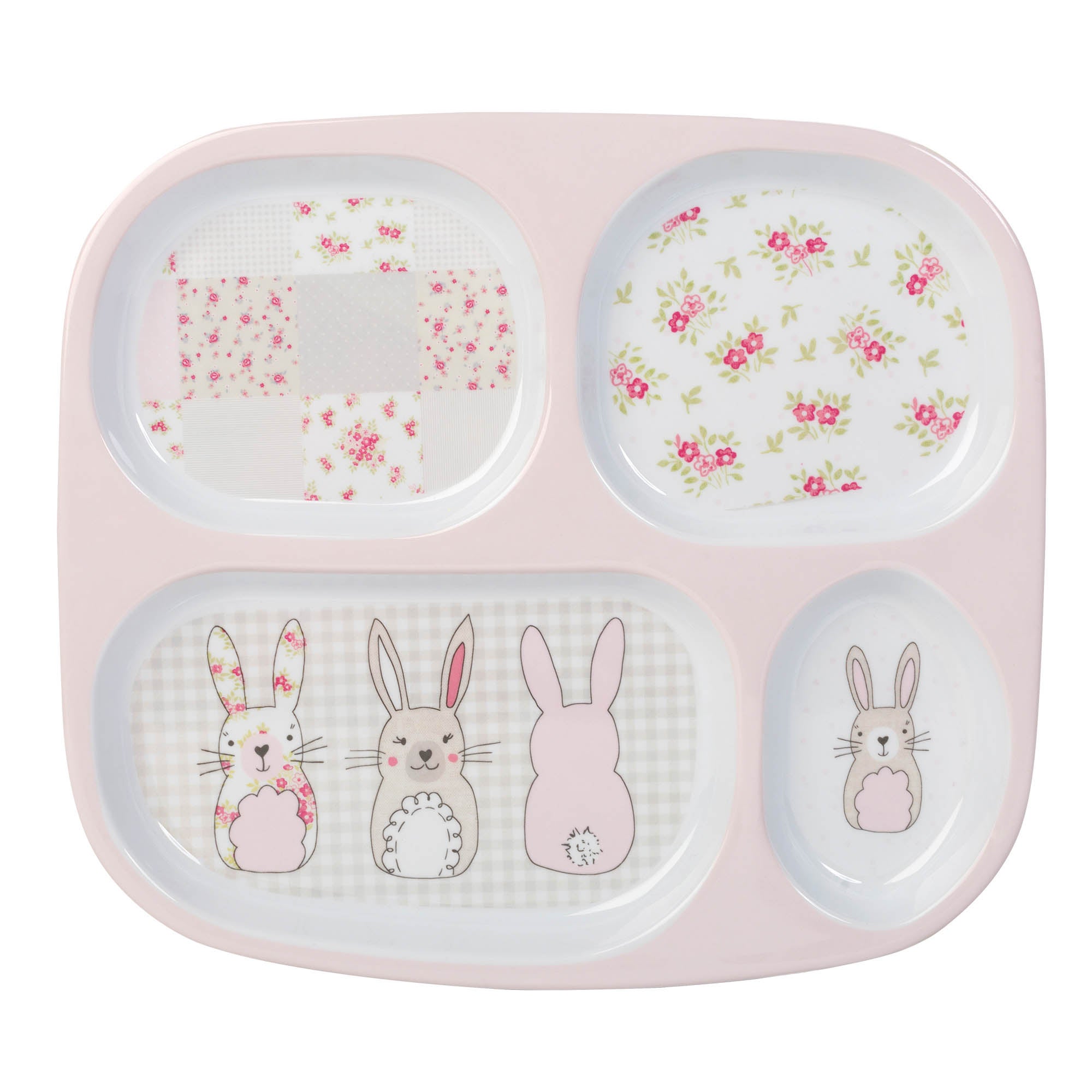 Katy Rabbit Melamine Tray | Dunelm