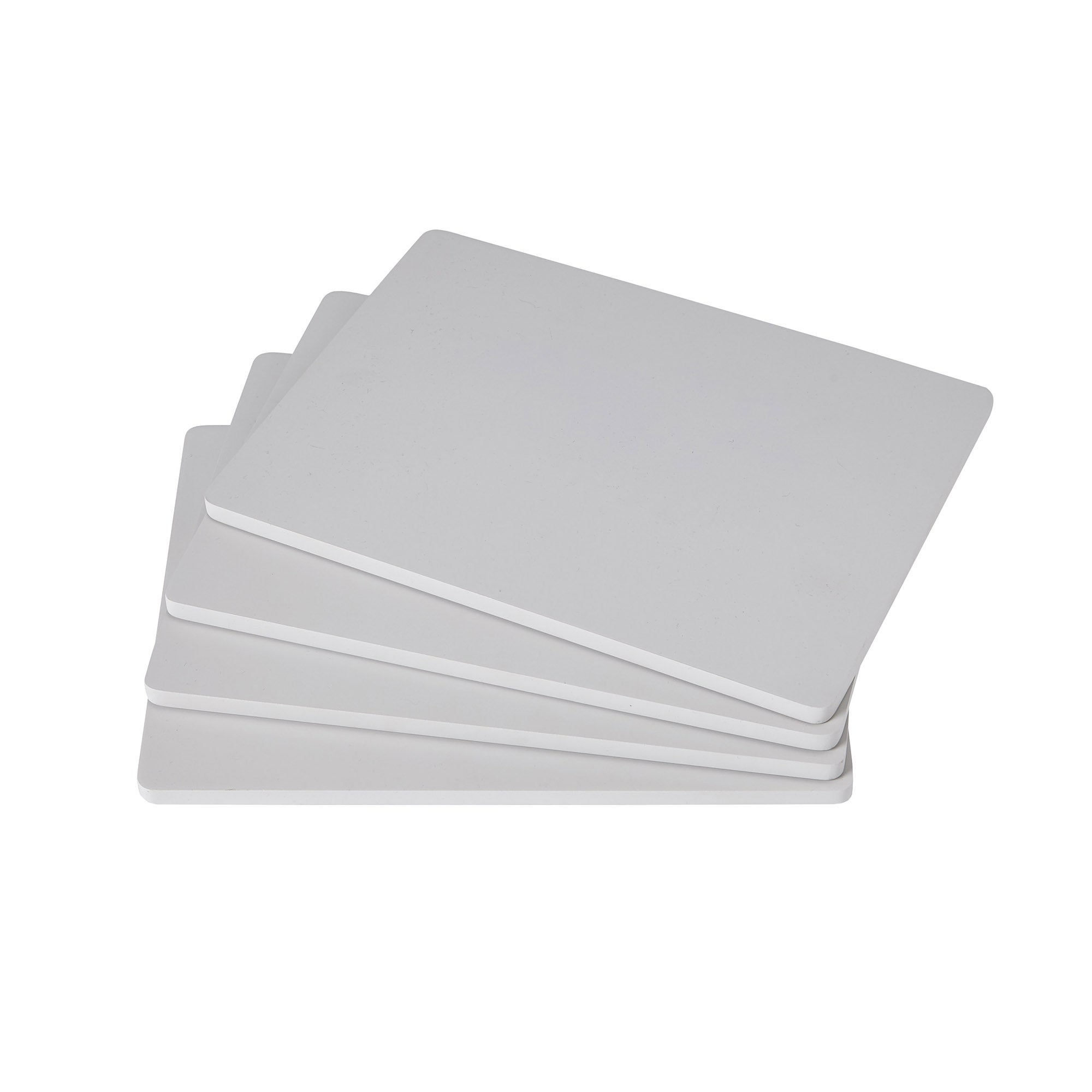 Pack of 4 Grey Painted Wood Placemats | Dunelm