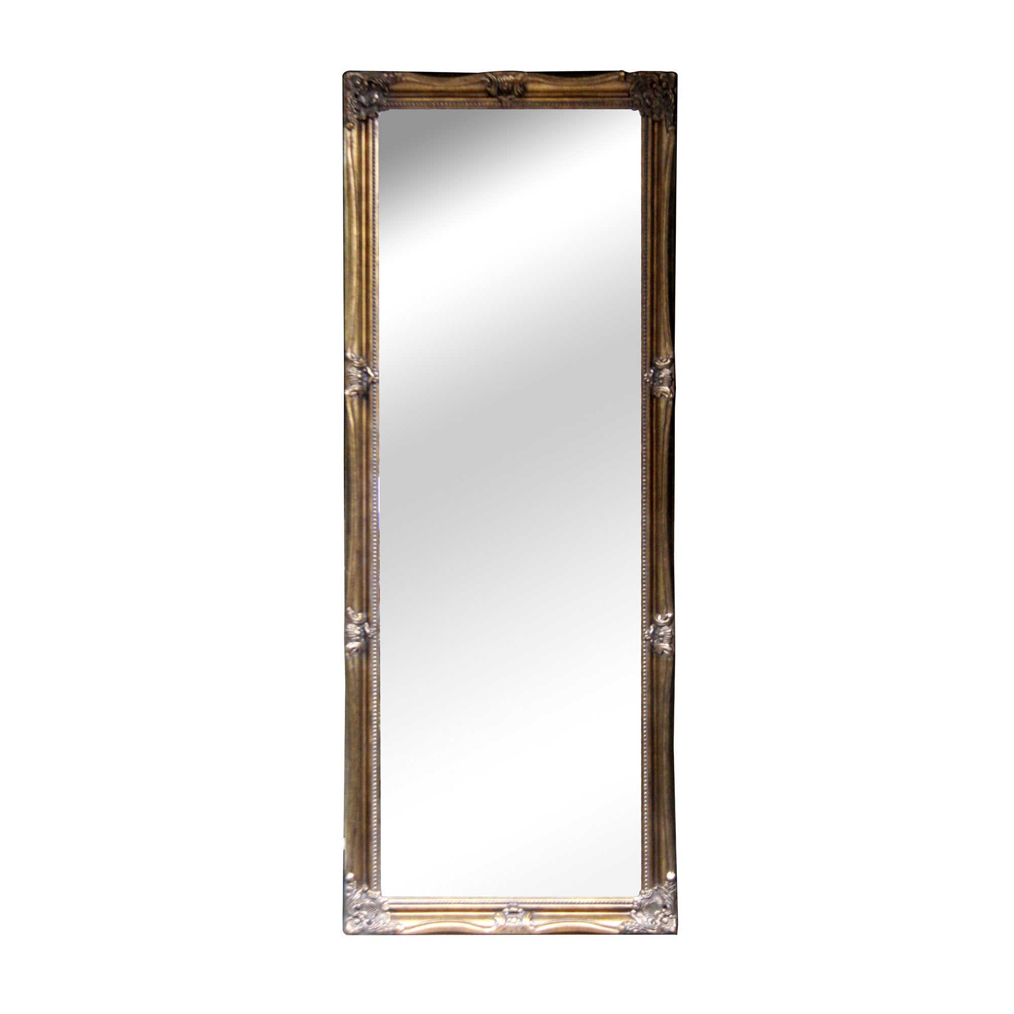 Dorma Leaning Swept Bevelled Mirror | Dunelm