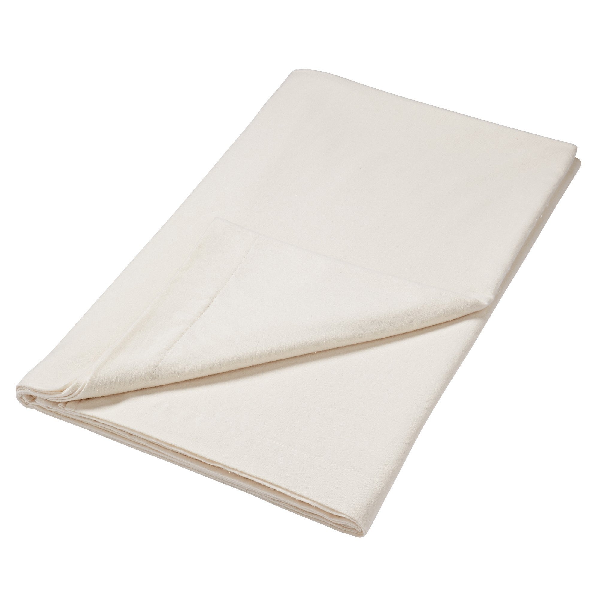 Brushed Cotton Cream Flat Sheet | Dunelm