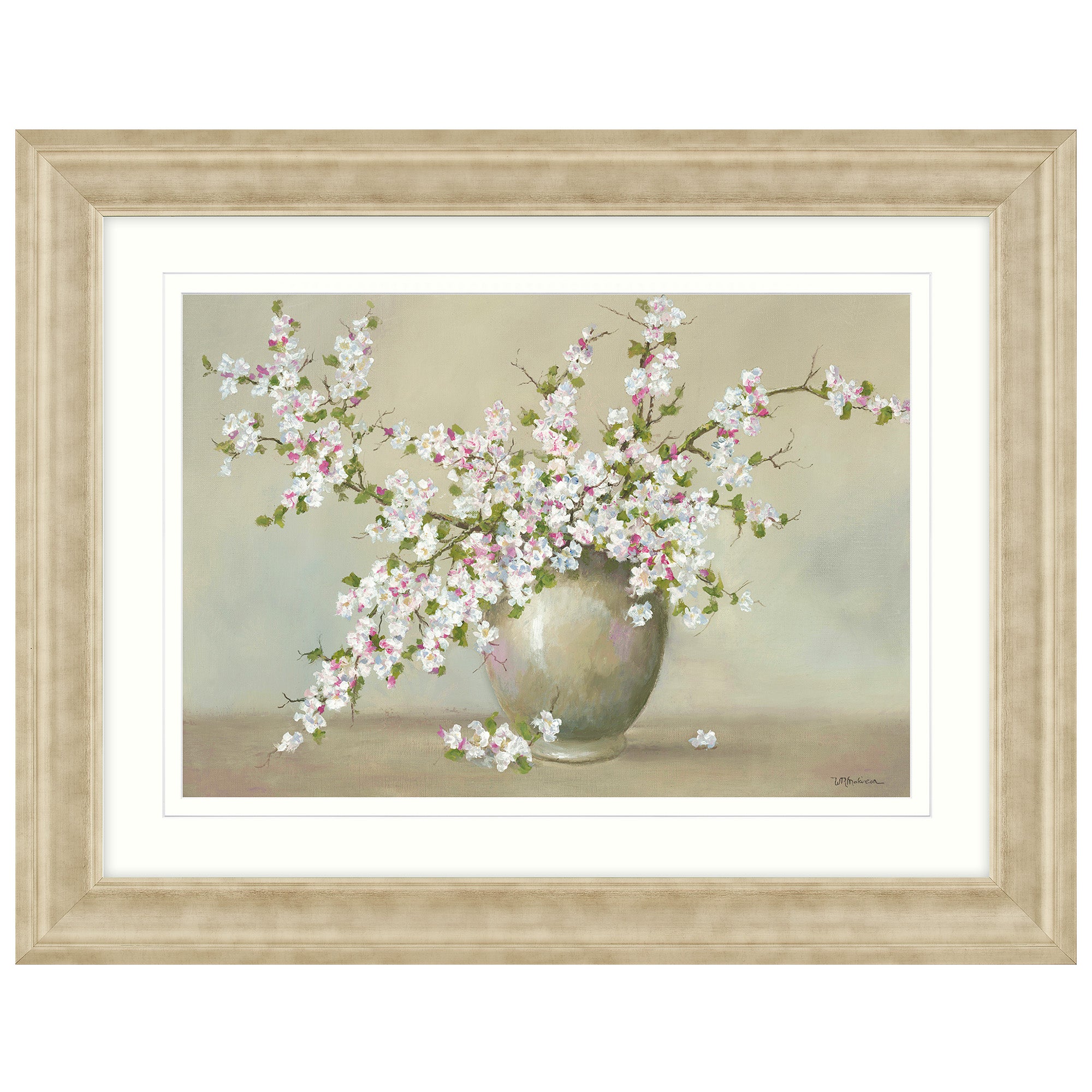 Dorma Blossom Vase Framed Print Natural Brown buy online cheap, productWIKI