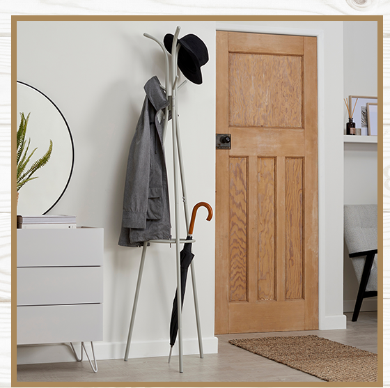 Grey Coat Stand