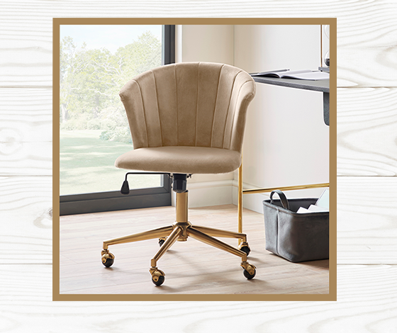 Kendall Mink Office Chair