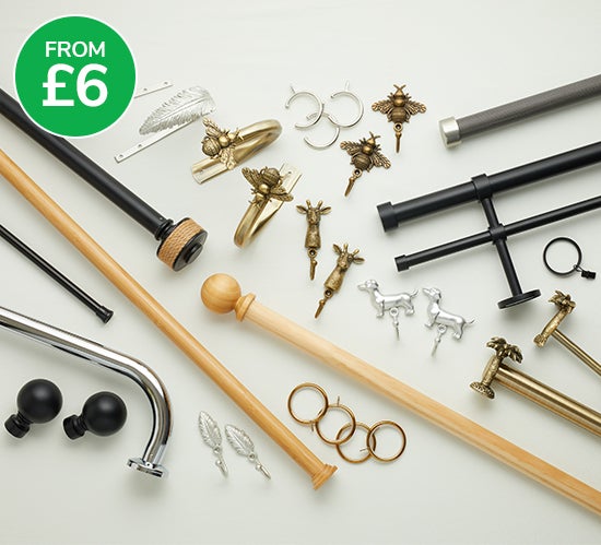 Mix and Match Curtain Accessories From £6