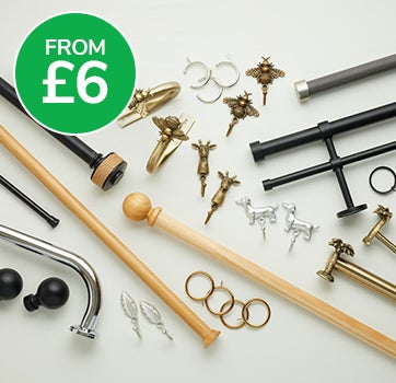 Mix and Match Curtain Accessories From £6