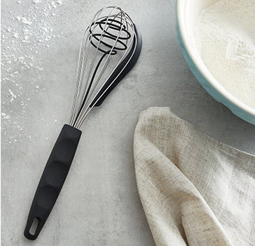 Professional Whisk with Silicone Bowl Scraper