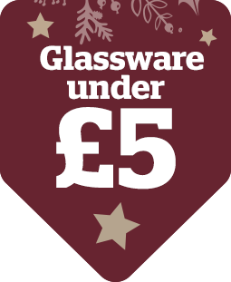 Glsasware under £5