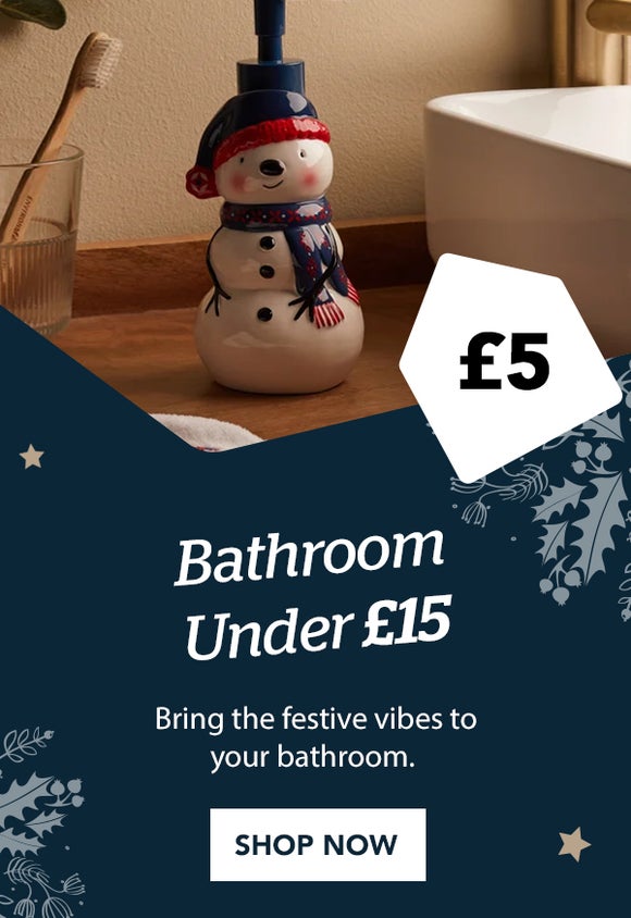 Bathroom under £15