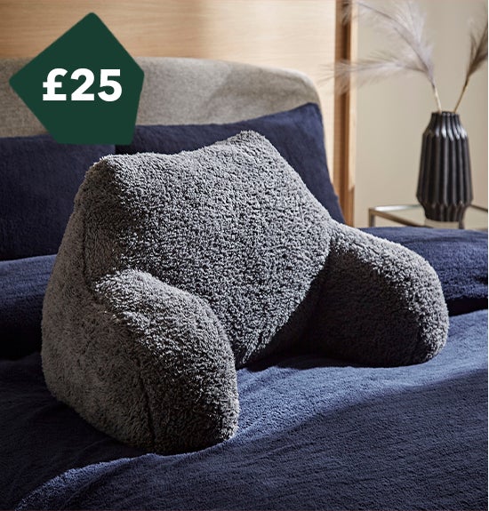 Teddy Bear Charcoal Cuddle Cushion