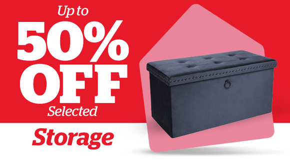 Up to 50% off Selected Storage