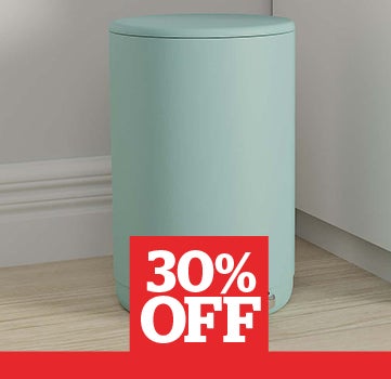 5L Round Pedal Bin Seafoam