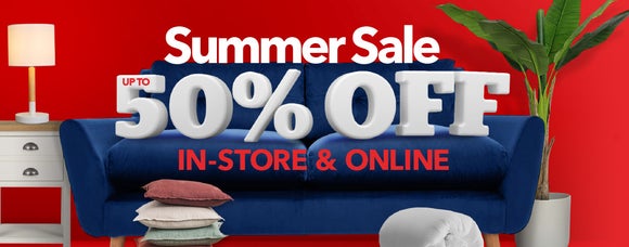 SUMMER SALE - UP TO 50% OFF IN-STORE & ONLINE