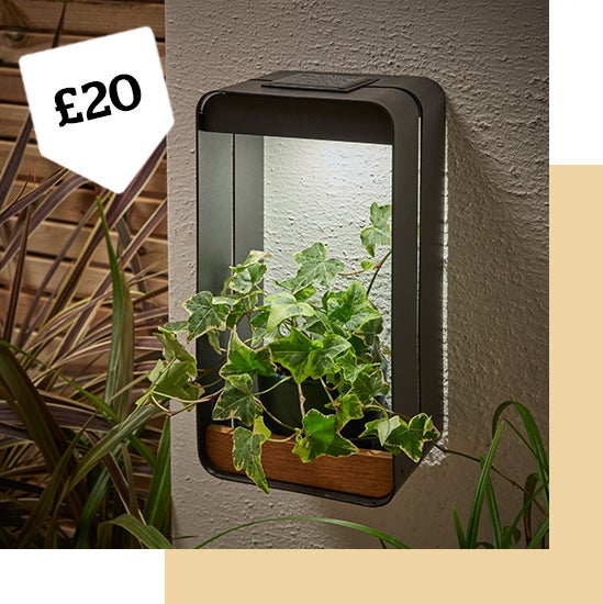 Hanging Solar Wall Planter