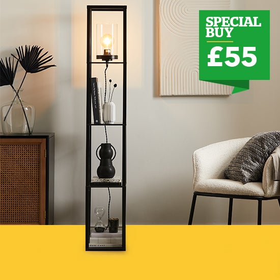 Keates Shelved Floor Lamp