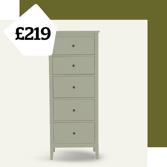 Lynton Sage Compact Tall Chest